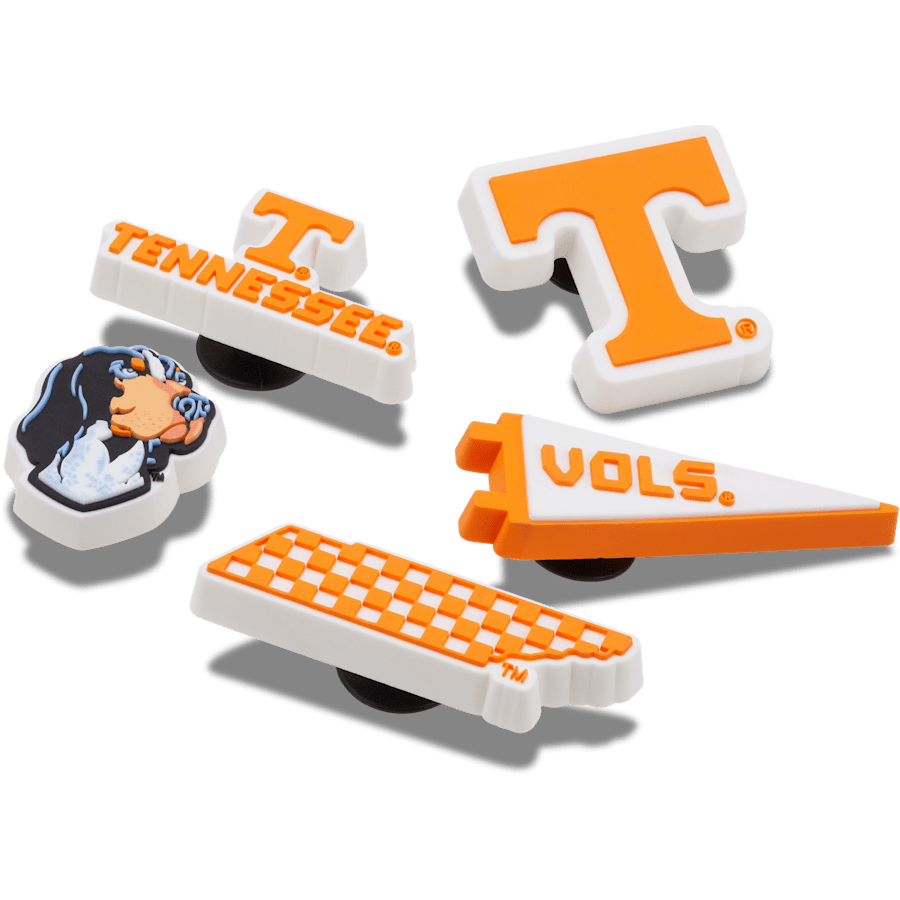 Crocs - University of Tennessee 5 Pack Jibbitz™ charms for Women|Men|Jibbitz™ Charms