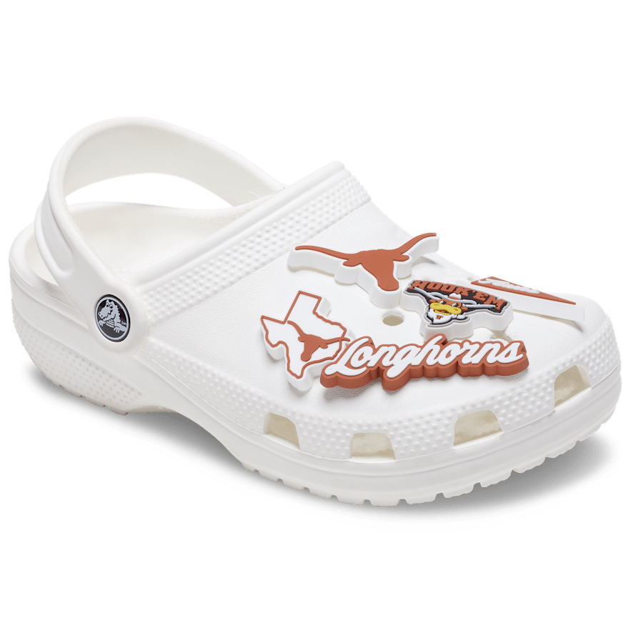 Crocs - University of Texas 5 Pack Jibbitz™ charms for Women|Men|Kids|Jibbitz™ Charms