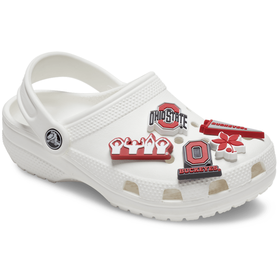 Crocs - Ohio State University 5 Pack Jibbitz™ charms for Women|Men|Jibbitz™ Charms
