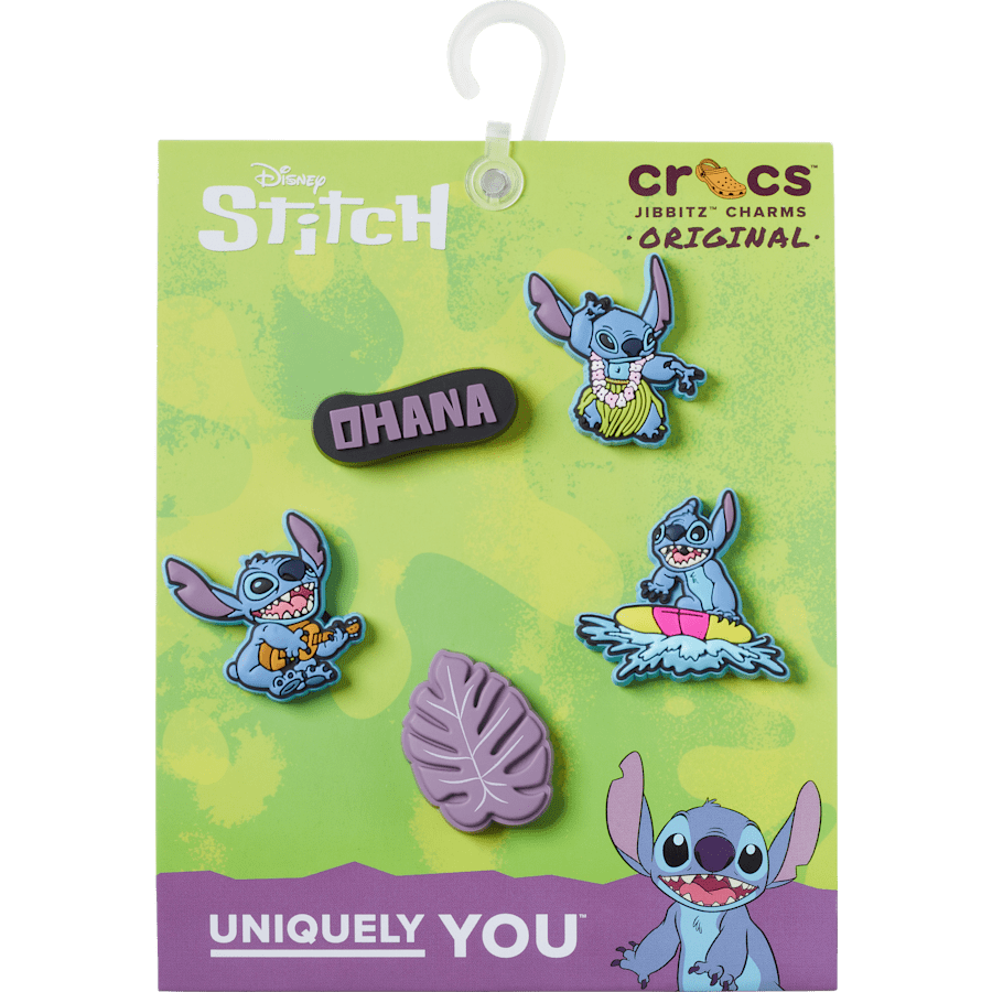 Crocs - Stitch Tropical 5 Pack Jibbitz™ charms for Women|Men|Kids|Jibbitz™ Charms