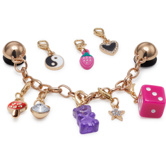 Crocs - Custom Charm Chain 5 Pack Jibbitz™ charms for Women|Men|Kids|Jibbitz™ Charms