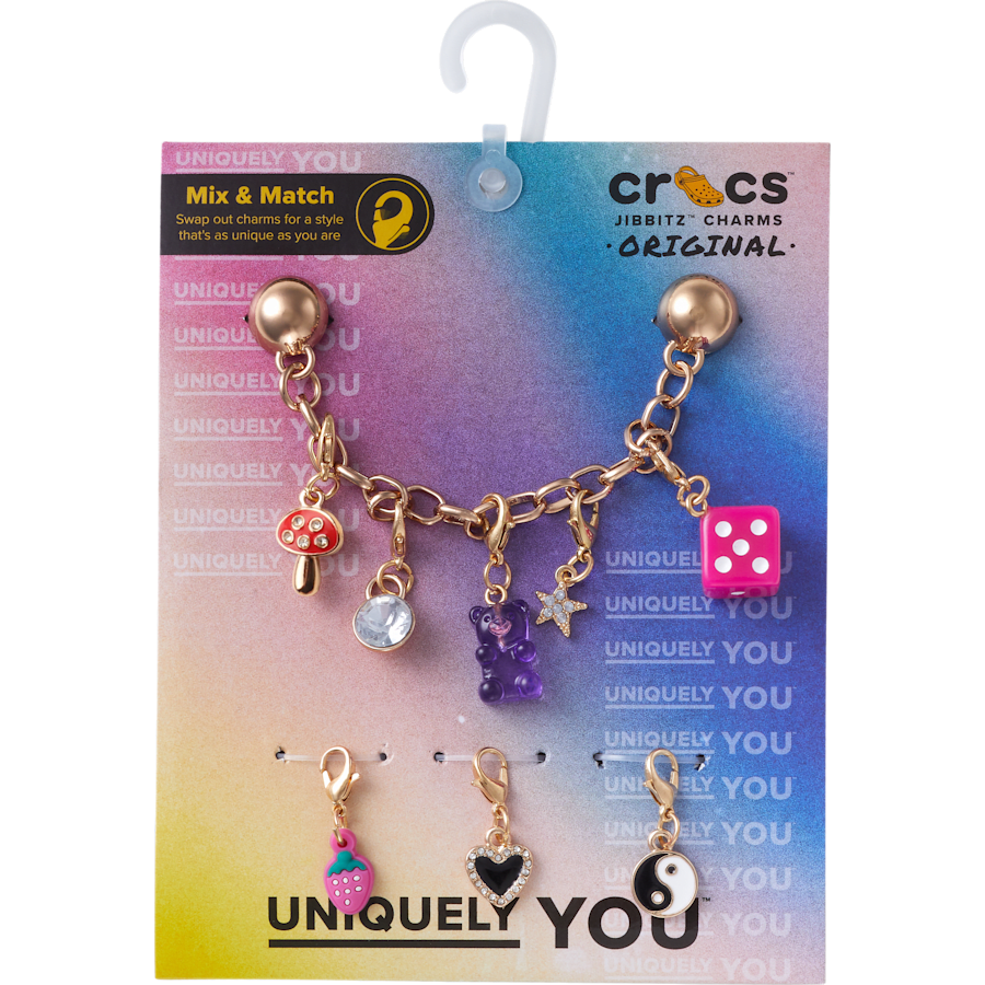 Crocs - Custom Charm Chain 5 Pack Jibbitz™ charms for Women|Men|Kids|Jibbitz™ Charms