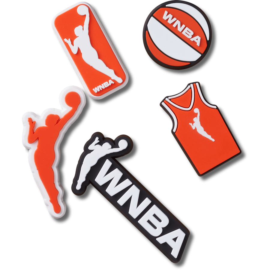 Crocs - WNBA 5 Pack Jibbitz™ charms for Women|Men|Kids|Jibbitz™ Charms