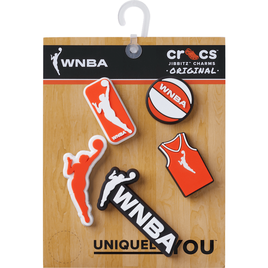 Crocs - WNBA 5 Pack Jibbitz™ charms for Women|Men|Kids|Jibbitz™ Charms