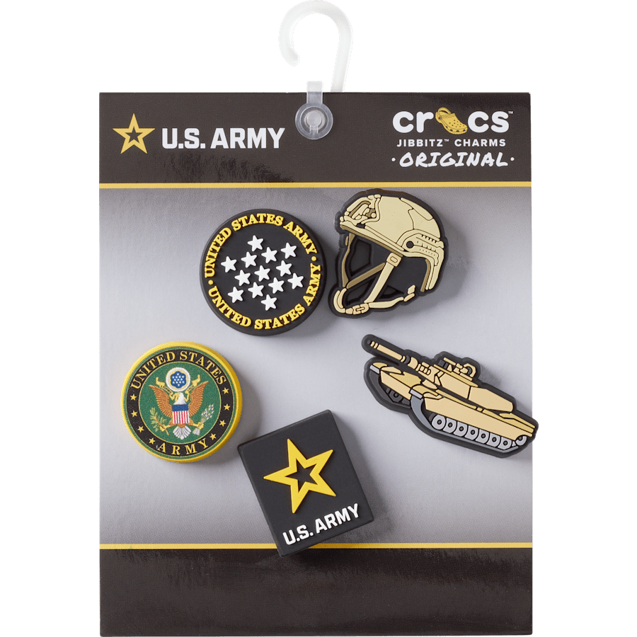 Crocs - US Army 5 Pack 2 Jibbitz™ charms for Women|Men|Kids|Jibbitz™ Charms