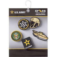 Crocs - US Army 5 Pack 2 Jibbitz™ charms for Women|Men|Kids|Jibbitz™ Charms
