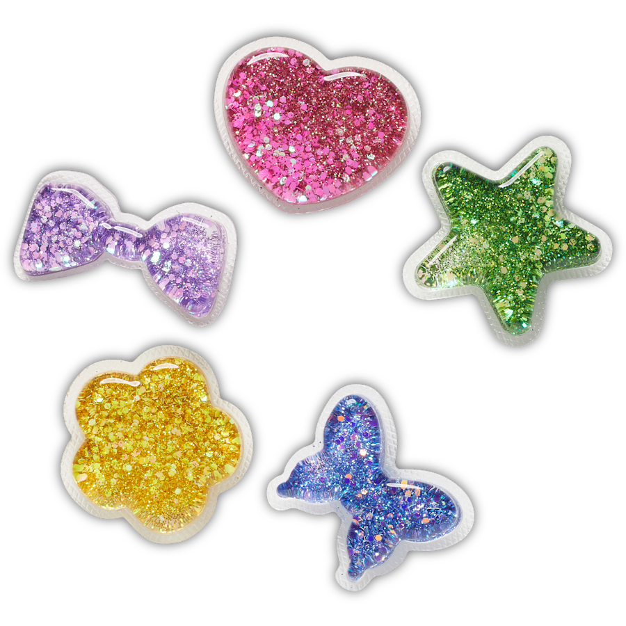 Crocs - UV Changing Squish 5 Pack Jibbitz™ charms for Women|Men|Jibbitz™ Charms