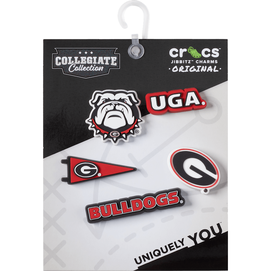 Crocs - University of Georgia 5 Pack Jibbitz™ charms for Women|Men|Kids|Jibbitz™ Charms