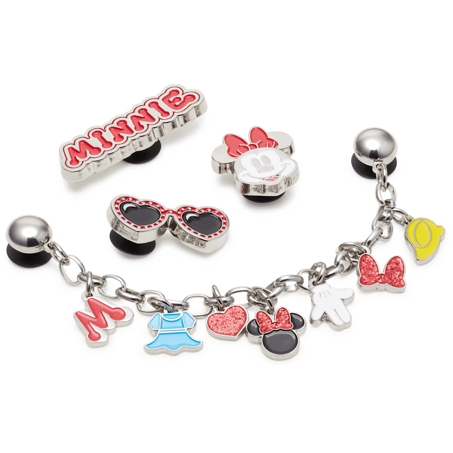 Crocs - Minnie Mouse 5 Pack Jibbitz™ charms for Women|Men|Kids|Jibbitz™ Charms