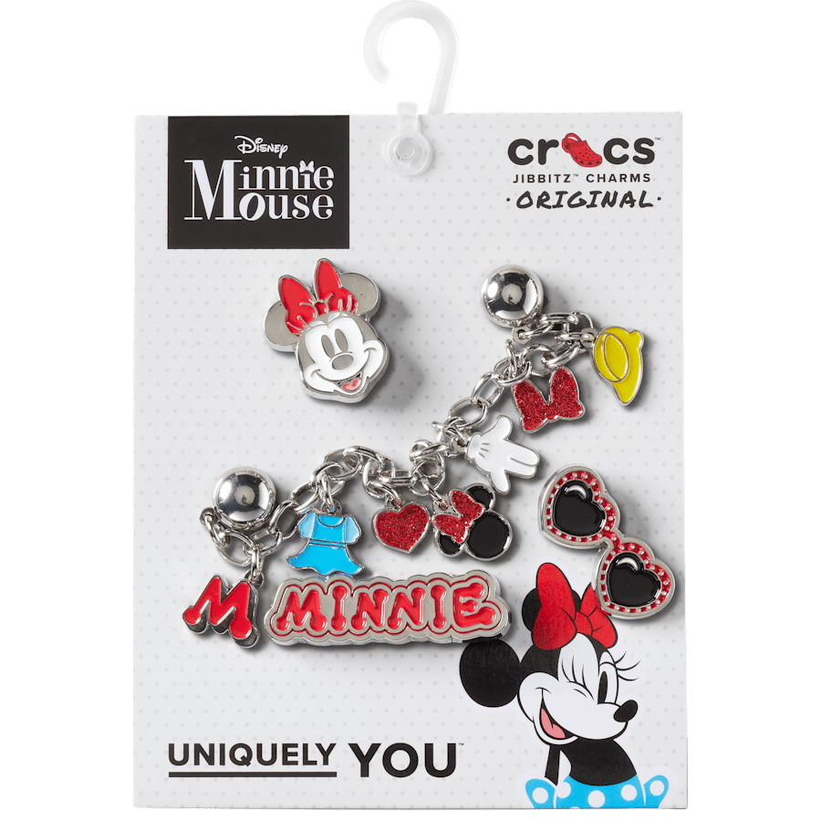 Crocs - Minnie Mouse 5 Pack Jibbitz™ charms for Women|Men|Kids|Jibbitz™ Charms