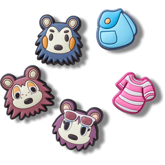 Crocs - Animal Crossing Creator 5 Pack Jibbitz™ charms for Women|Men|Kids|Jibbitz™ Charms