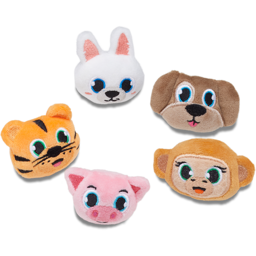 Crocs - Fuzzy Animal 5 Pack Jibbitz™ charms for Women|Men|Jibbitz™ Charms