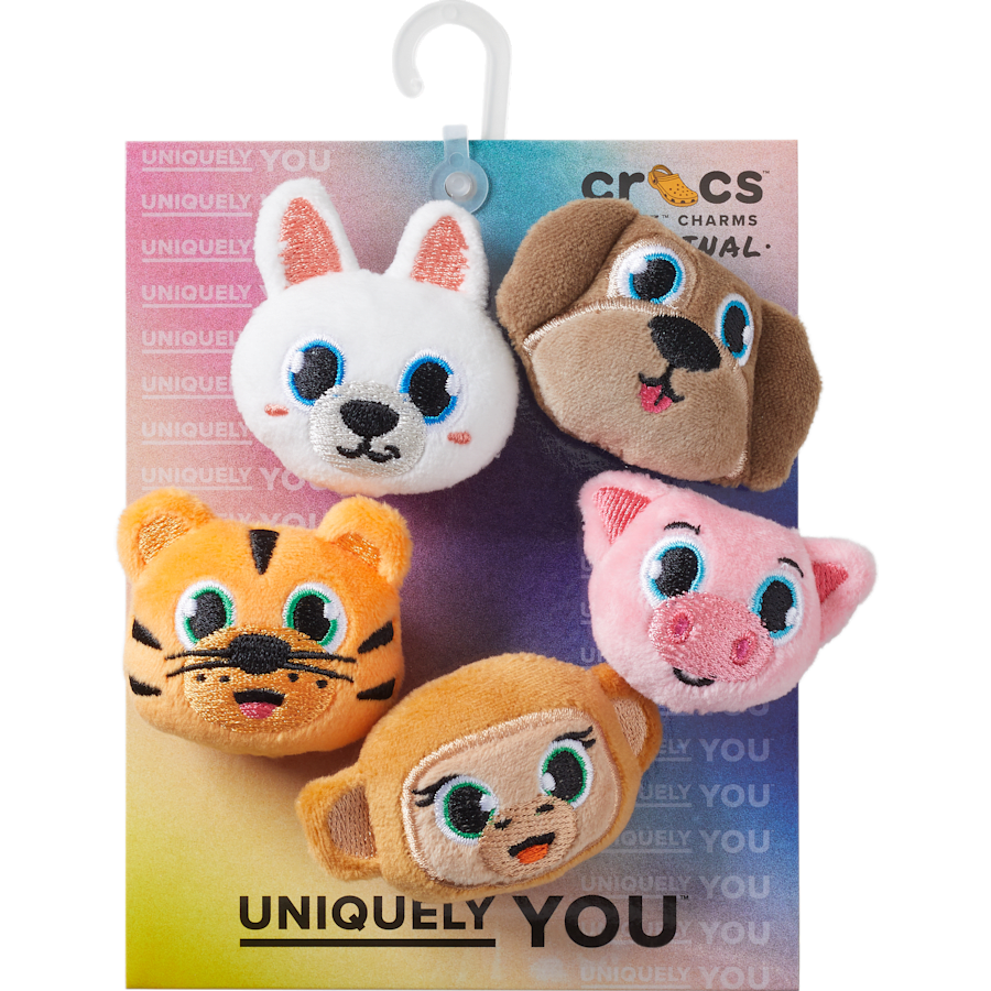Crocs - Fuzzy Animal 5 Pack Jibbitz™ charms for Women|Men|Jibbitz™ Charms