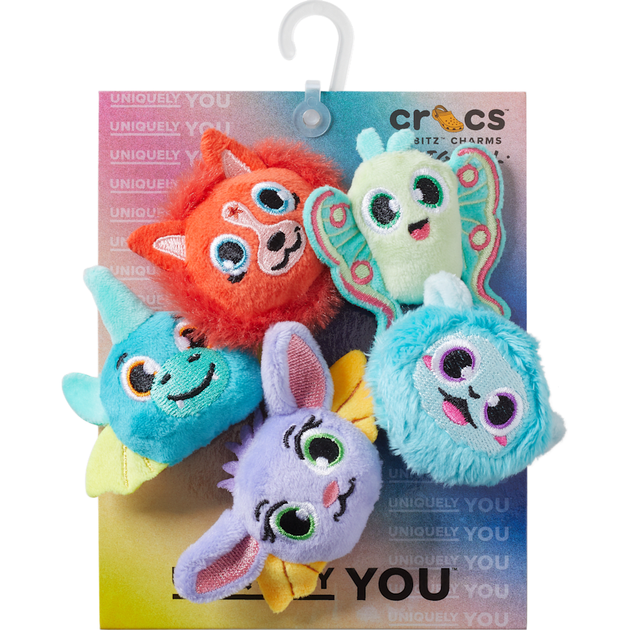 Crocs - Fuzzy Fantasy Animals 5 Pack Jibbitz™ charms for Women|Men|Jibbitz™ Charms