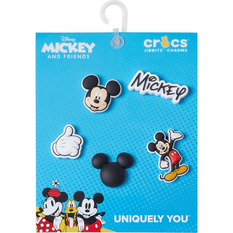 Crocs - Disney Mickey 5 Pack Jibbitz™ charms for Women|Men|Kids|Jibbitz™ Charms