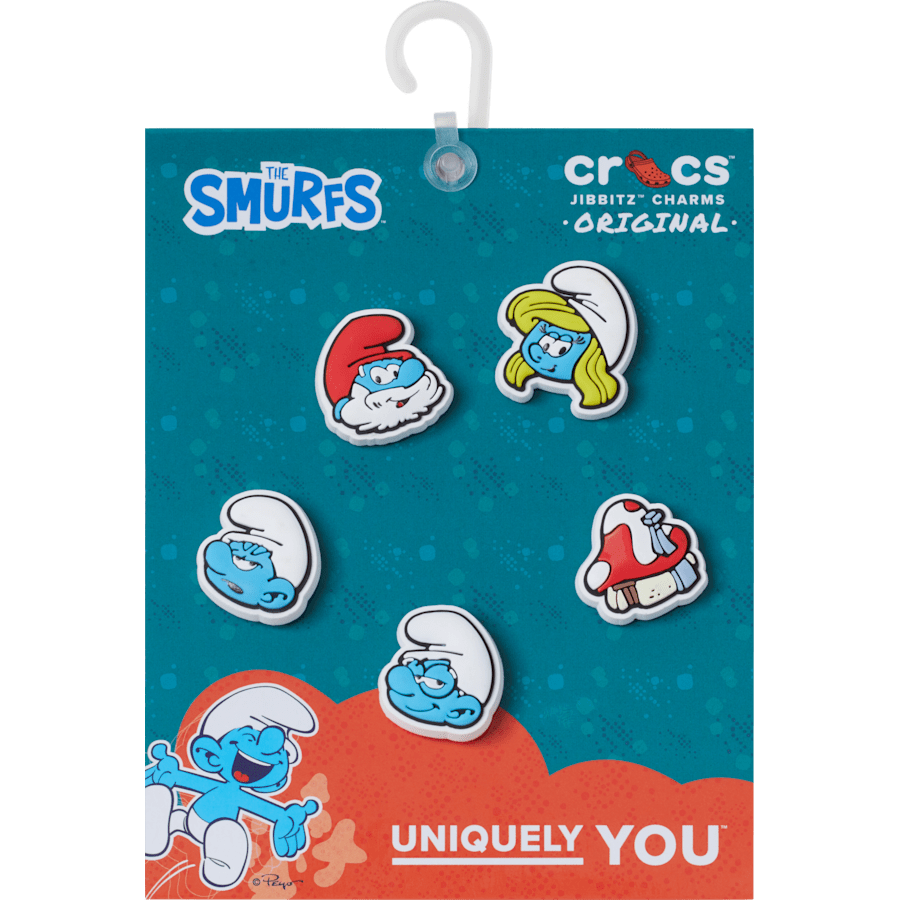 Crocs - Smurfs 5 Pack Jibbitz™ charms for Women|Men|Kids|Jibbitz™ Charms