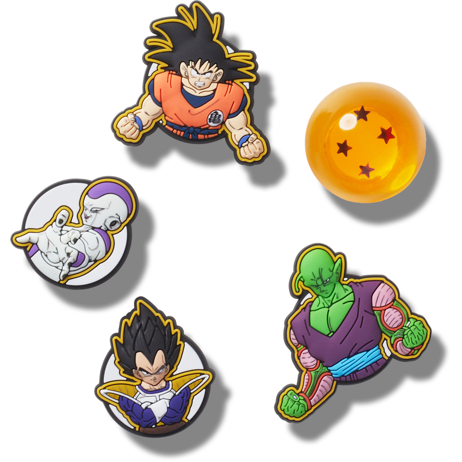 Crocs - Dragon Ball Z 5 Pack Jibbitz™ charms for Women|Men|Kids|Jibbitz™ Charms