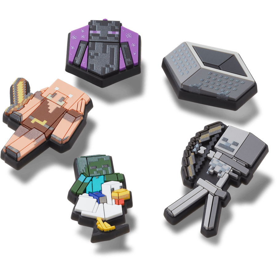 Crocs - Minecraft 5 Pack Jibbitz™ charms for Women|Men|Kids|Jibbitz™ Charms