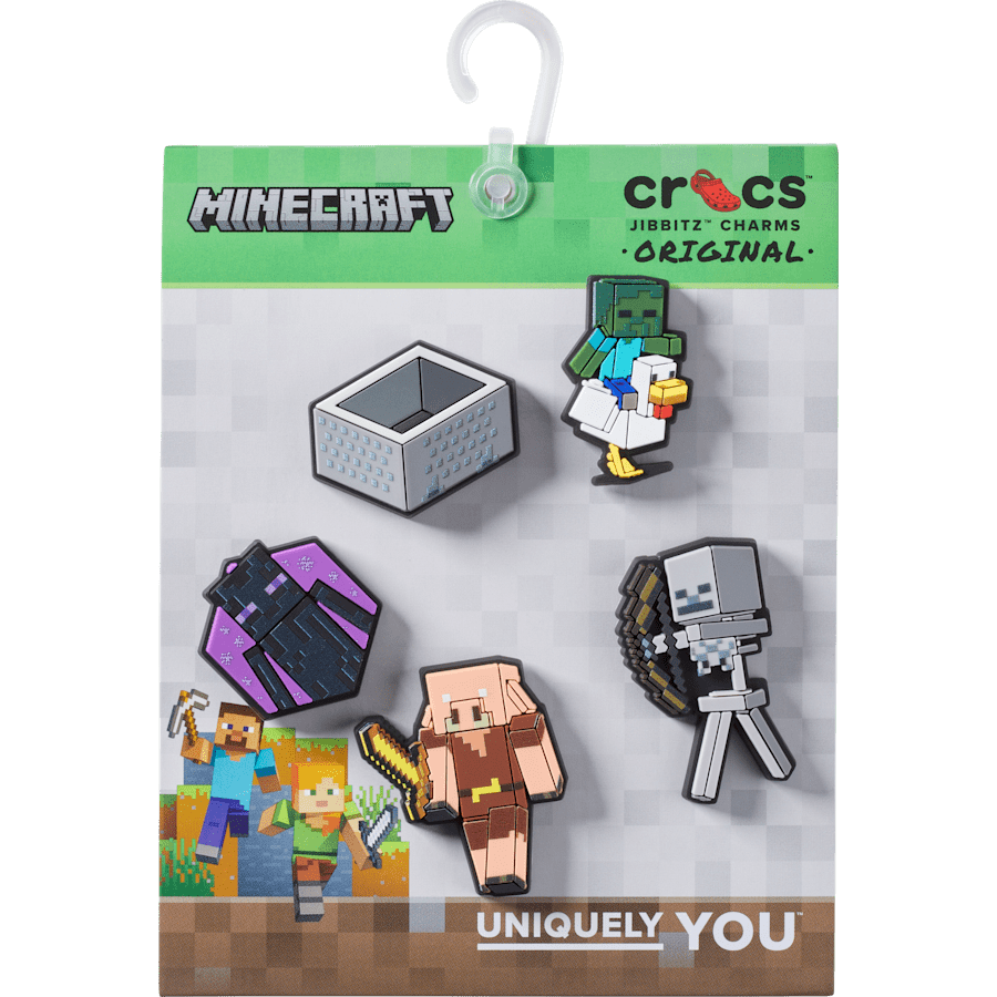 Crocs - Minecraft 5 Pack Jibbitz™ charms for Women|Men|Kids|Jibbitz™ Charms