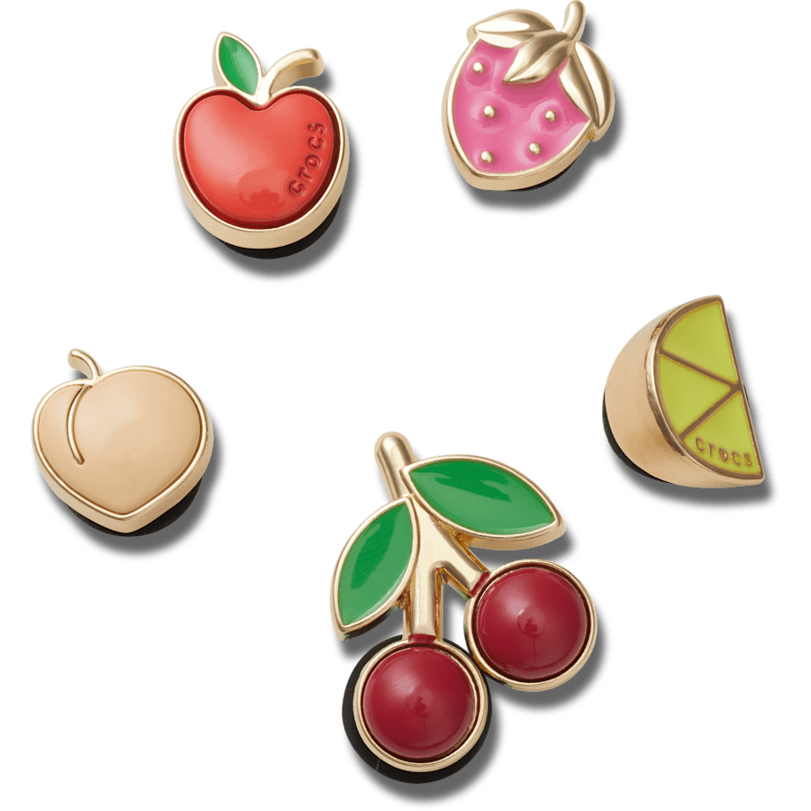 Crocs - Elevated Fruits 5 Pack Jibbitz™ charms for Women|Men|Jibbitz™ Charms