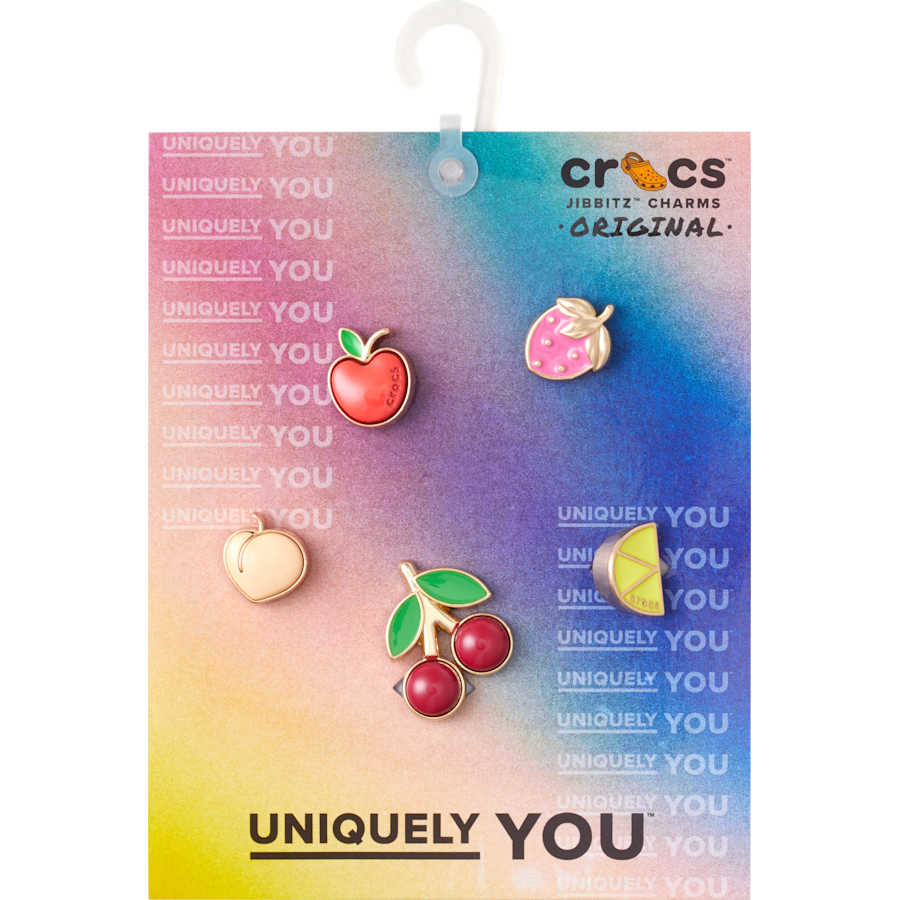 Crocs - Elevated Fruits 5 Pack Jibbitz™ charms for Women|Men|Jibbitz™ Charms