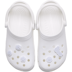 Crocs - White Elegant Floral 5 Pack Jibbitz™ charms for Women|Men|Jibbitz™ Charms