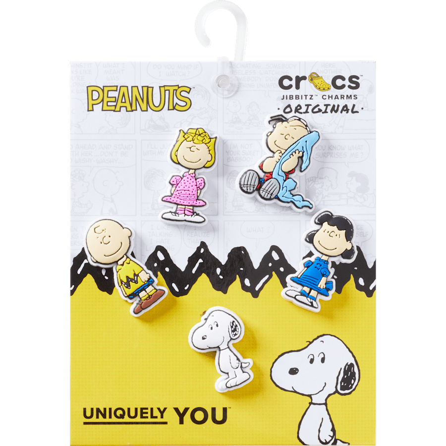 Crocs - Peanuts II 5 Pack Jibbitz™ charms for Women|Men|Kids|Jibbitz™ Charms
