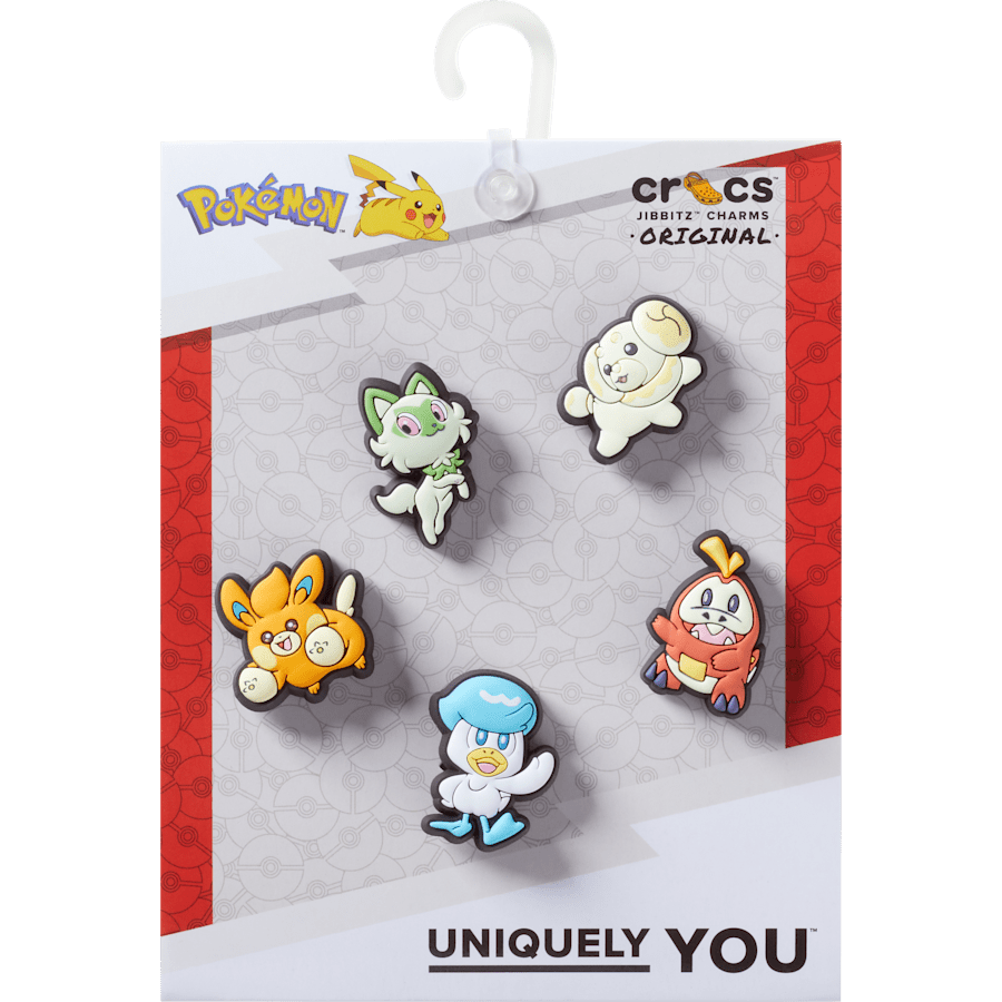 Crocs - Pokemon Paldea 5 Pack Jibbitz™ charms for Women|Men|Kids|Jibbitz™ Charms