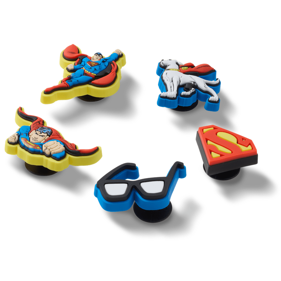 Crocs - Superman 5 Pck Jibbitz™ charms for Women|Men|Kids|Jibbitz™ Charms