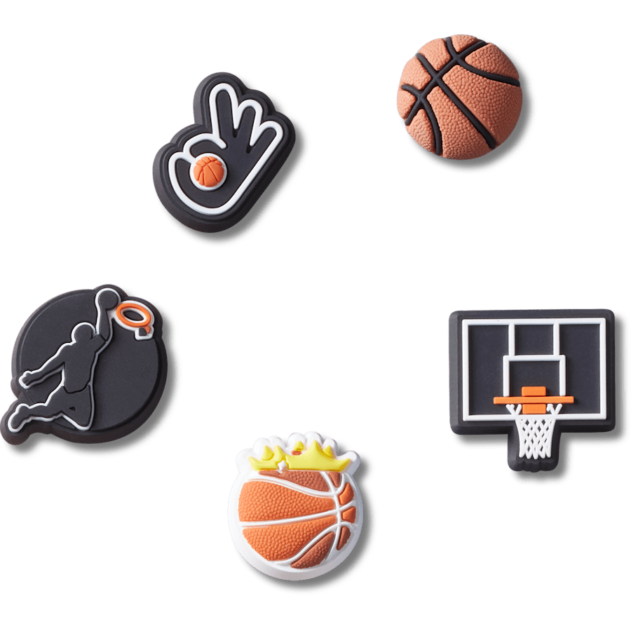 Crocs - Basketball Team 5 Pack Jibbitz™ charms for Women|Men|Jibbitz™ Charms