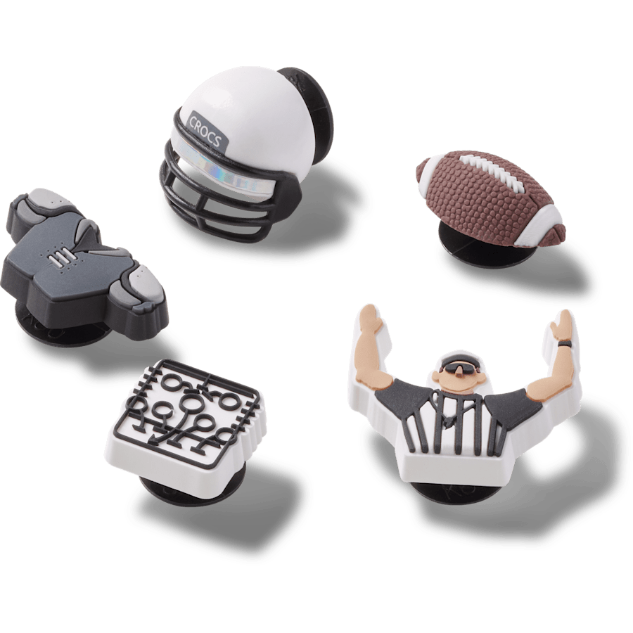 Crocs - Football Team 5 Pack Jibbitz™ charms for Women|Men|Jibbitz™ Charms