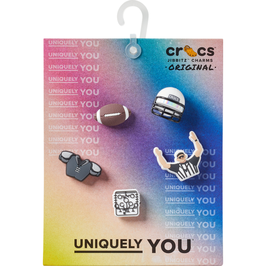 Crocs - Football Team 5 Pack Jibbitz™ charms for Women|Men|Jibbitz™ Charms
