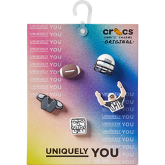 Crocs - Football Team 5 Pack Jibbitz™ charms for Women|Men|Jibbitz™ Charms
