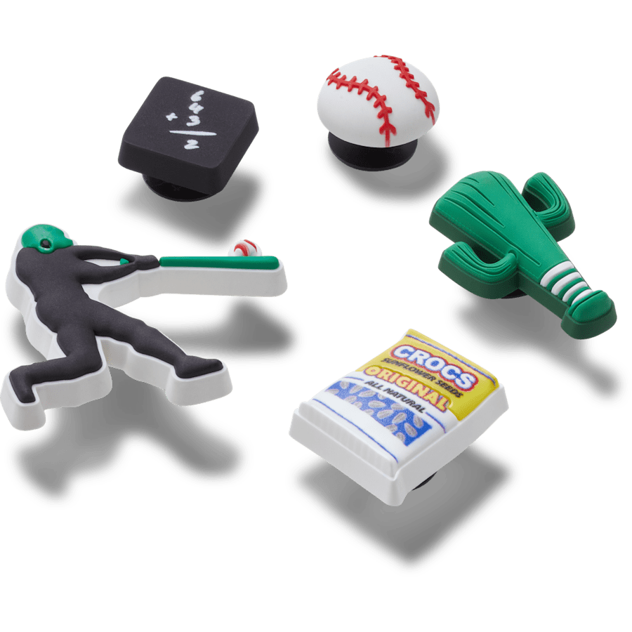 Crocs - Baseball Team 5 Pack Jibbitz™ charms for Women|Men|Jibbitz™ Charms