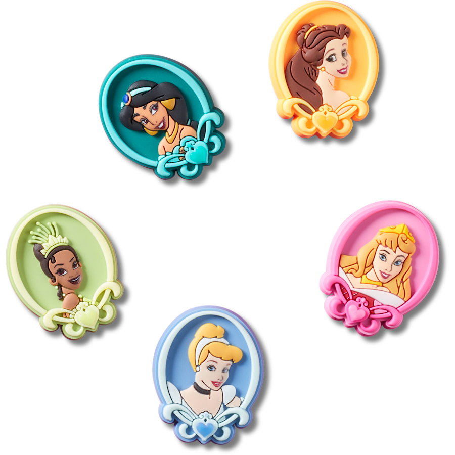 Crocs - Disney Princess 5 Pack Jibbitz™ charms for Women|Men|Kids|Jibbitz™ Charms