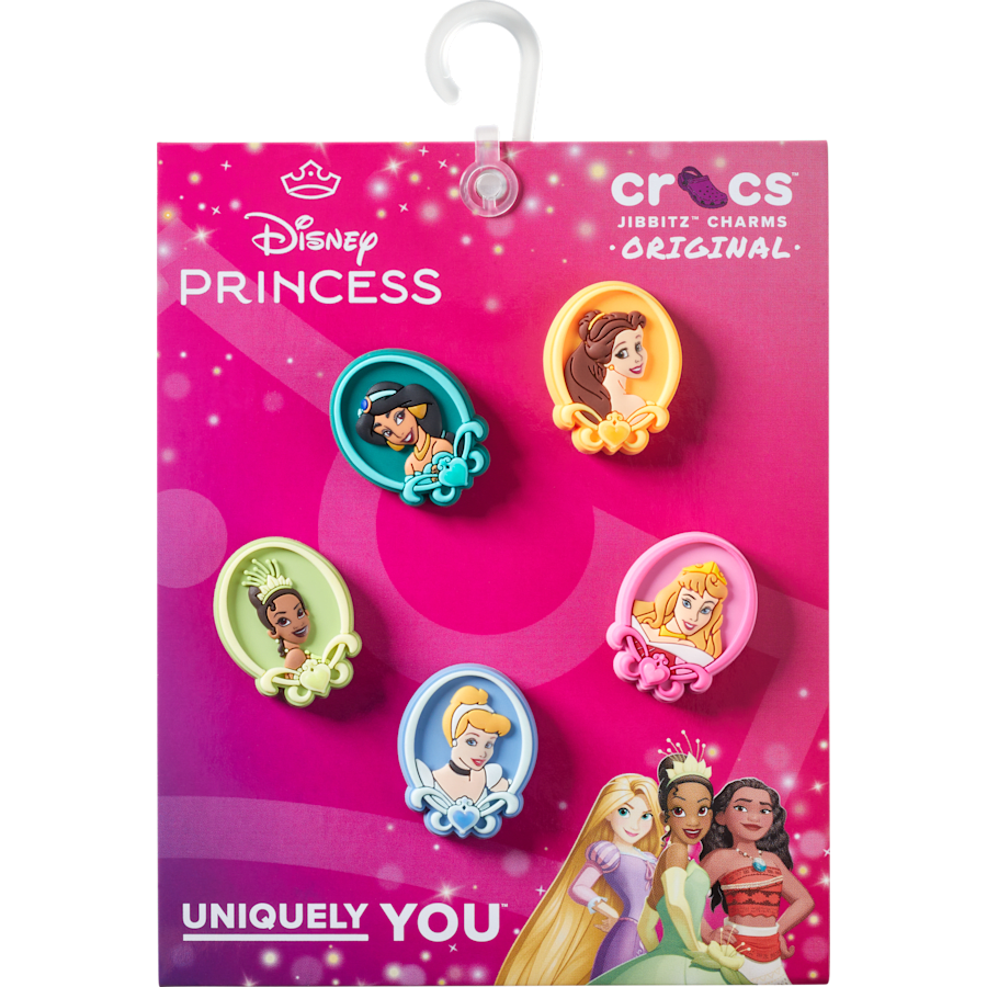 Crocs - Disney Princess 5 Pack Jibbitz™ charms for Women|Men|Kids|Jibbitz™ Charms
