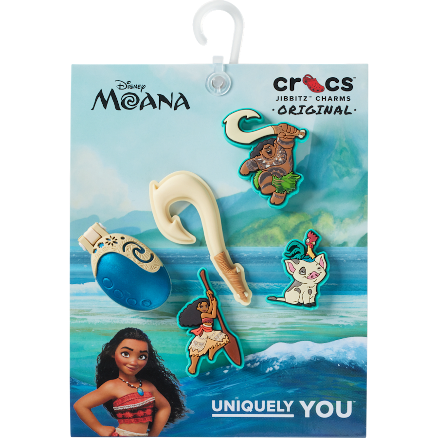 Crocs - Disney Moana 5 Pack Jibbitz™ charms for Women|Men|Kids|Jibbitz™ Charms