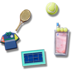 Crocs - Day at The Tennis Court 5 Pack Jibbitz™ charms for Women|Men|Jibbitz™ Charms