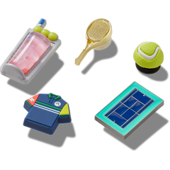 Crocs - Day at The Tennis Court 5 Pack Jibbitz™ charms for Women|Men|Jibbitz™ Charms