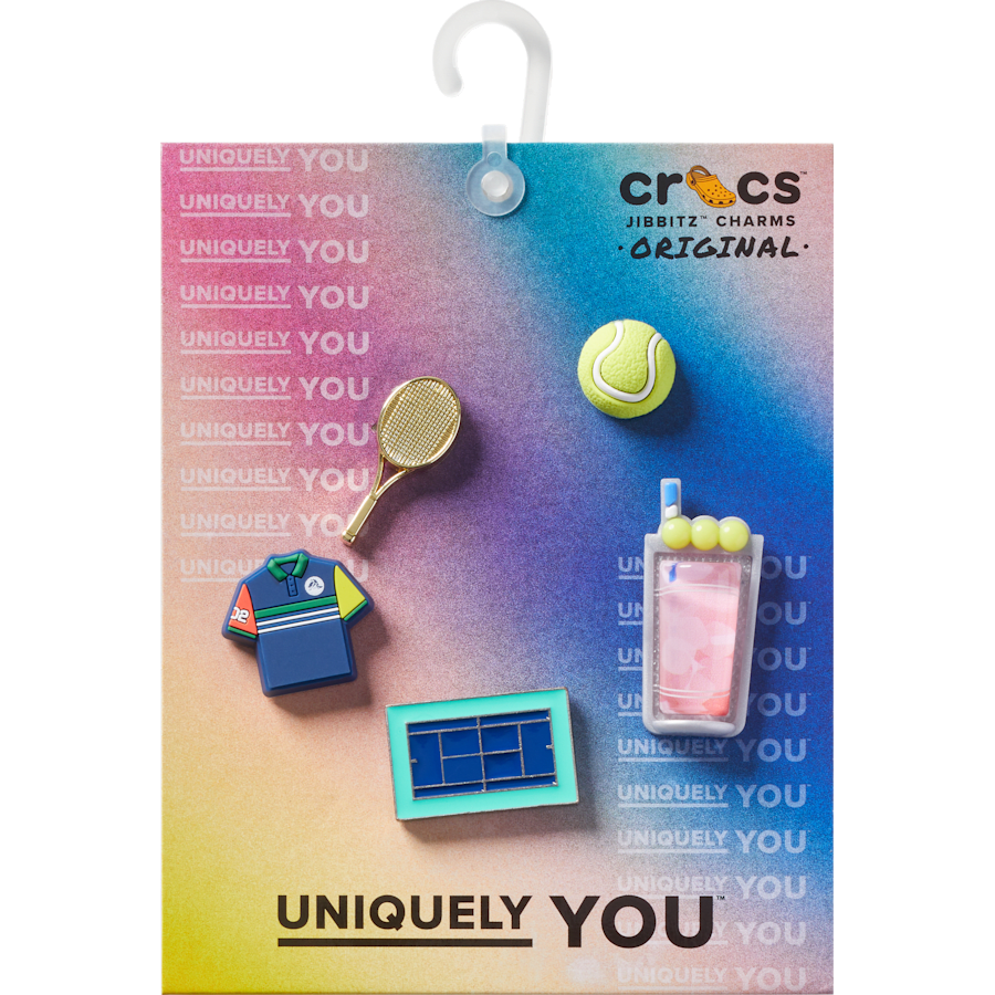 Crocs - Day at The Tennis Court 5 Pack Jibbitz™ charms for Women|Men|Jibbitz™ Charms