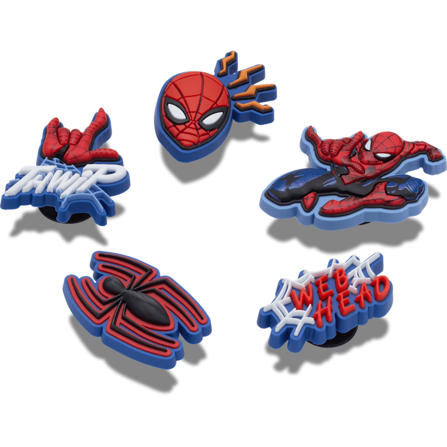 Crocs - Spiderman 5 Pack Jibbitz™ charms for Women|Men|Kids|Jibbitz™ Charms