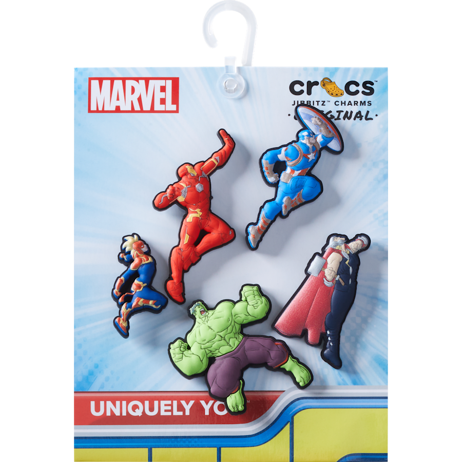 Crocs - Avengers Heroes 5PCk Jibbitz™ charms for Women|Men|Kids|Jibbitz™ Charms