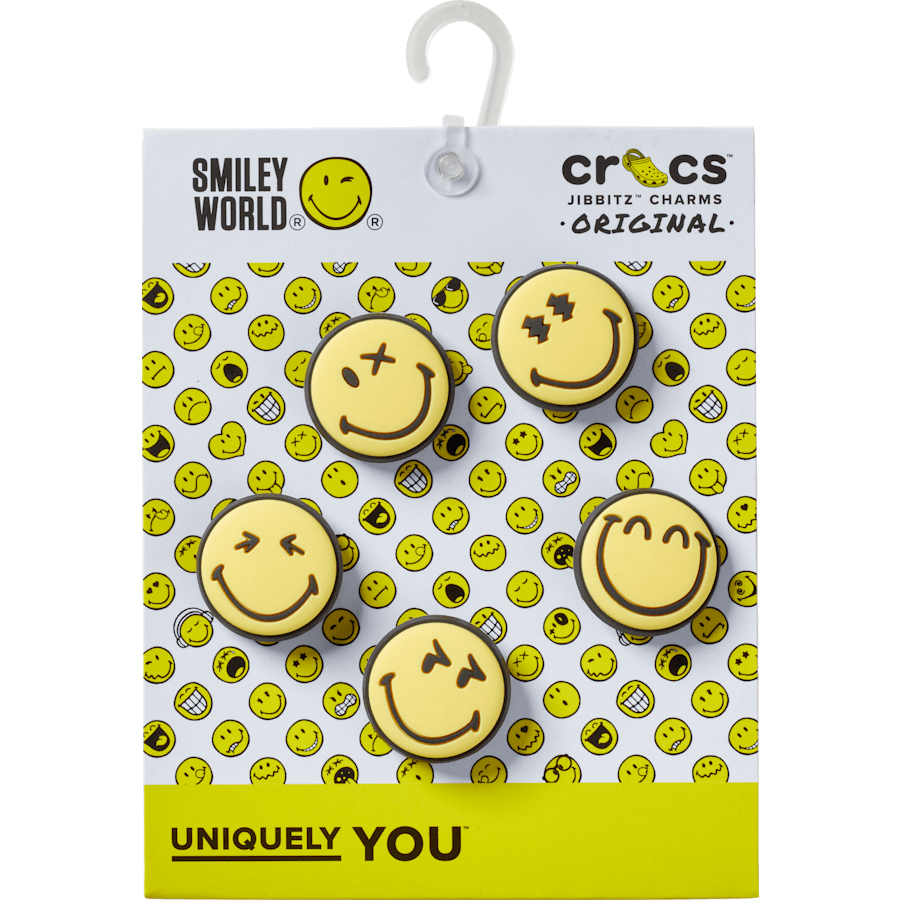 Crocs - Smileyworld 5Pck Jibbitz™ charms for Women|Men|Jibbitz™ Charms