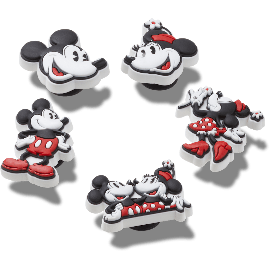Crocs - Mickey and Minnie PVC 5 Pack Jibbitz™ charms for Women|Men|Kids|Jibbitz™ Charms