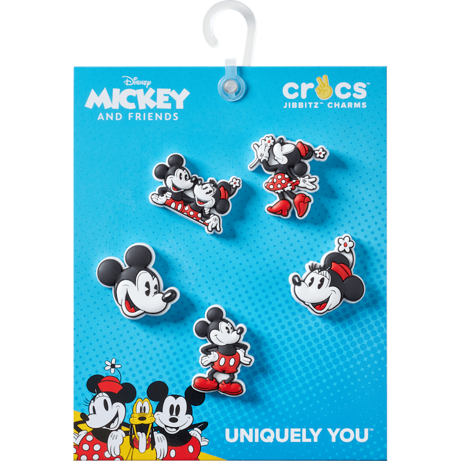 Crocs - Mickey and Minnie PVC 5 Pack Jibbitz™ charms for Women|Men|Kids|Jibbitz™ Charms