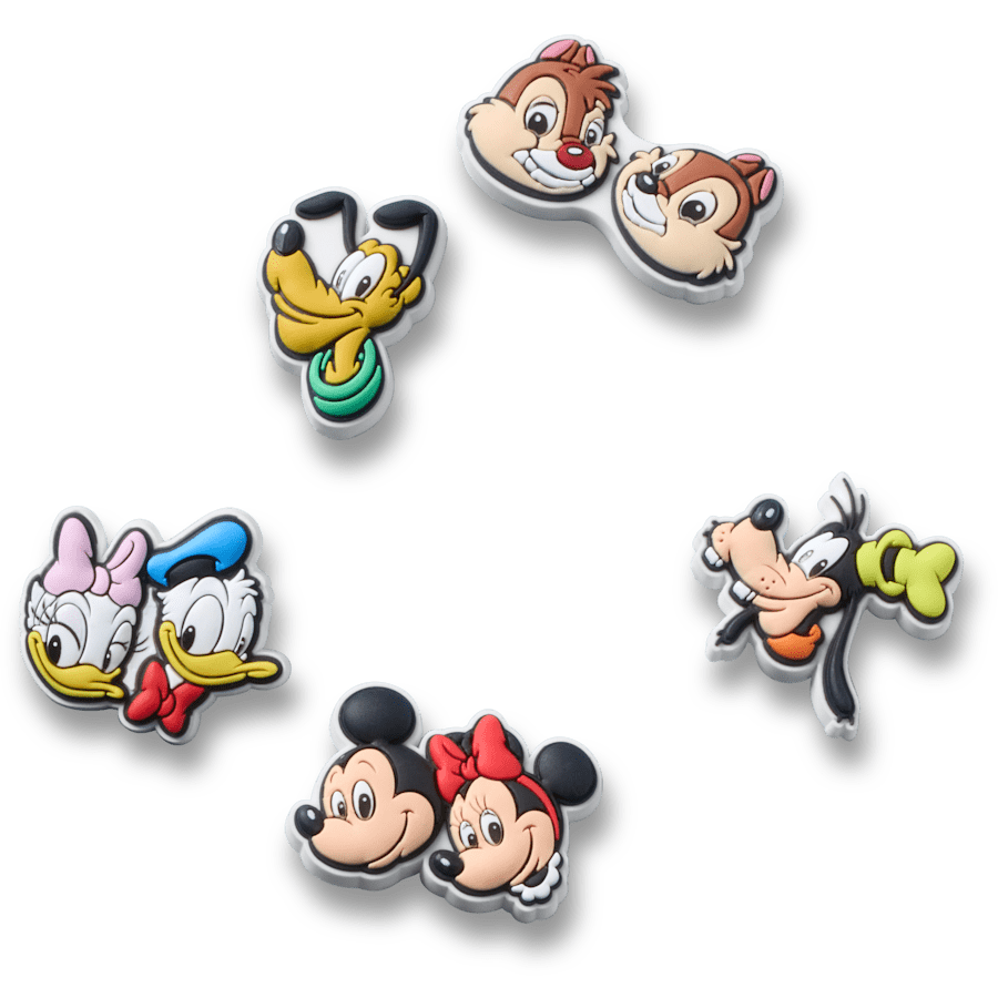 Crocs - Mickey and Friends PVC 5 Pack Jibbitz™ charms for Women|Men|Kids|Jibbitz™ Charms