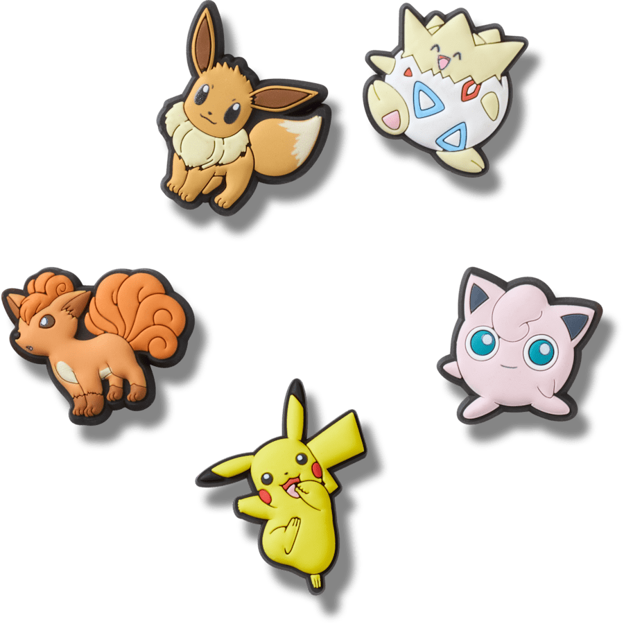 Crocs - Pokemon Character 5 Pck Jibbitz™ charms for Women|Men|Jibbitz™ Charms