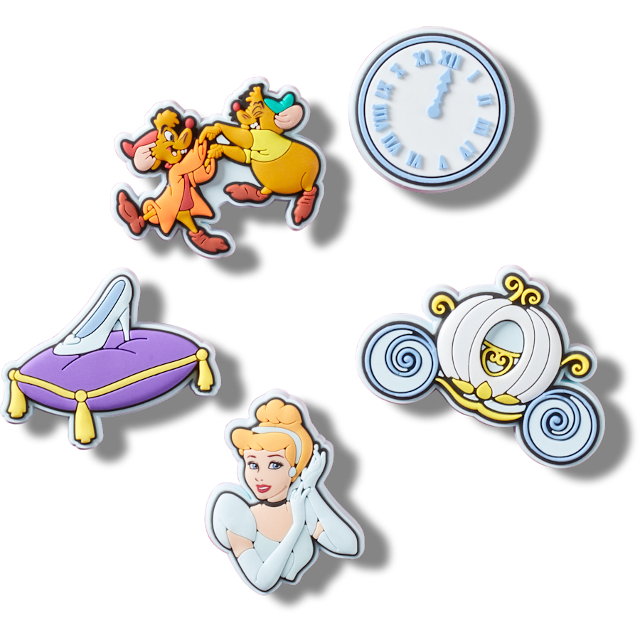 Crocs - Cinderella 5 Pack Jibbitz™ charms for Women|Men|Kids|Jibbitz™ Charms