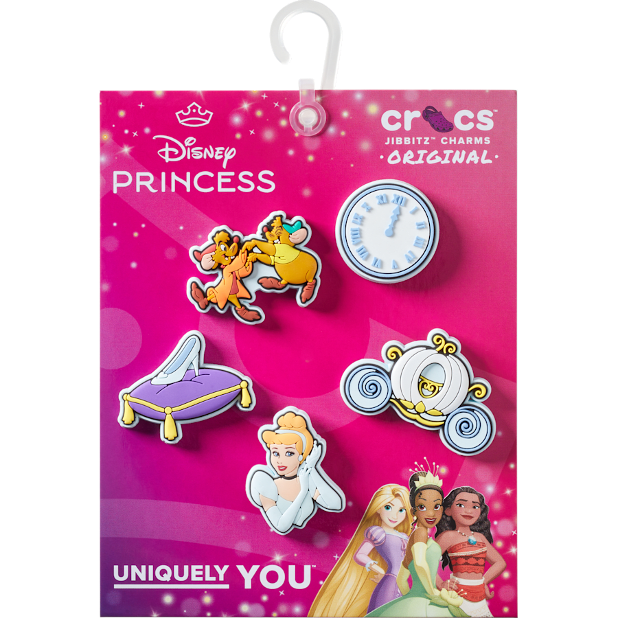 Crocs - Cinderella 5 Pack Jibbitz™ charms for Women|Men|Kids|Jibbitz™ Charms