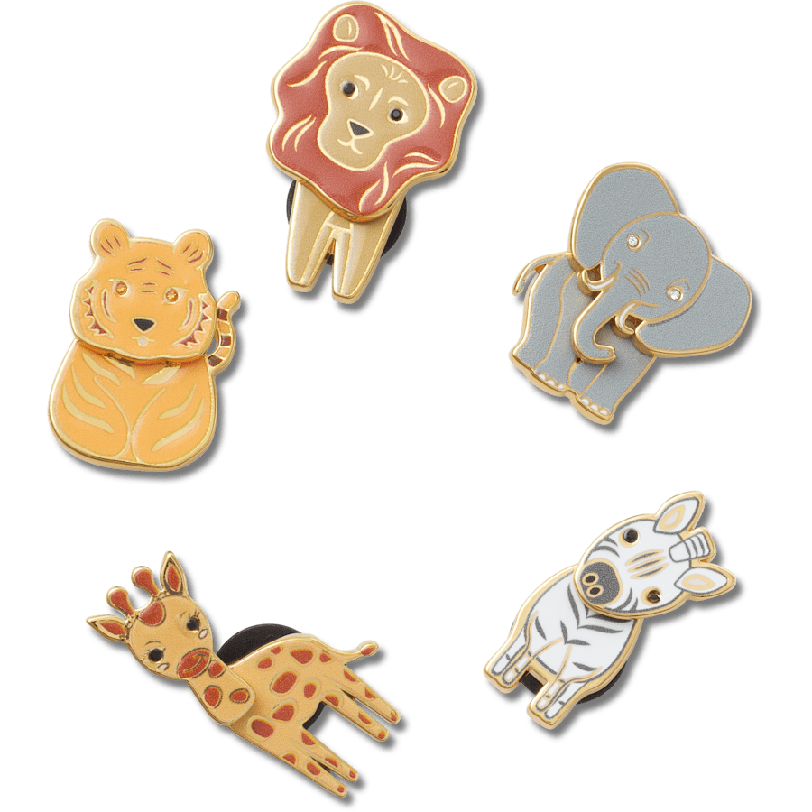 Crocs - Enamel Safari 5 Pack Jibbitz™ charms for Women|Men|Jibbitz™ Charms